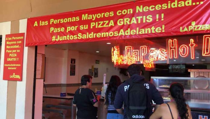 Pizzas gratis para abuelitos en León por coronavirus