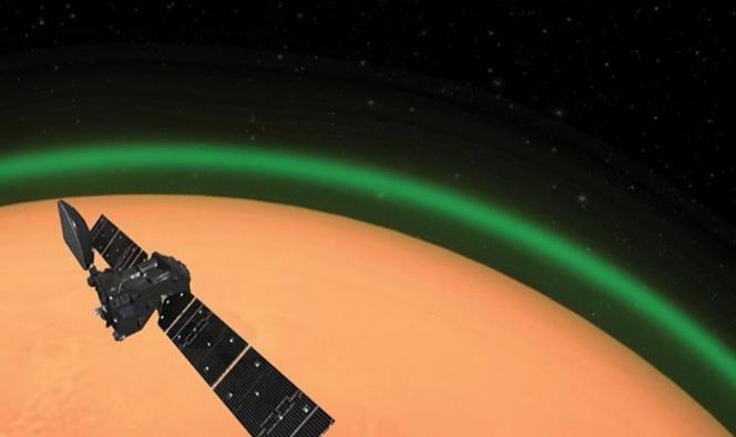 Detectan extraña luz verde en Marte; es señal de oxígeno