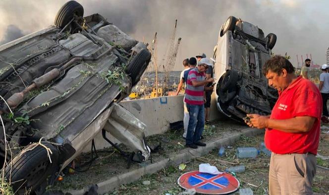 Es una catástrofe, los hospitales de Beirut están llenos: ministro