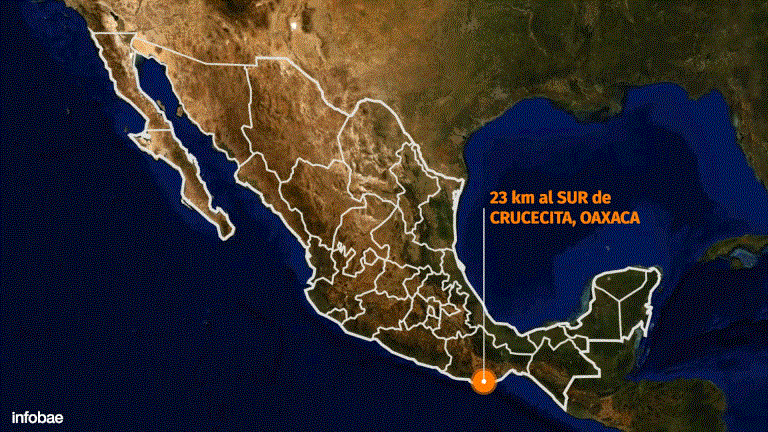 Terremoto en México: van 147 réplicas del potente sismo de 7.5 grados con epicentro en Oaxaca