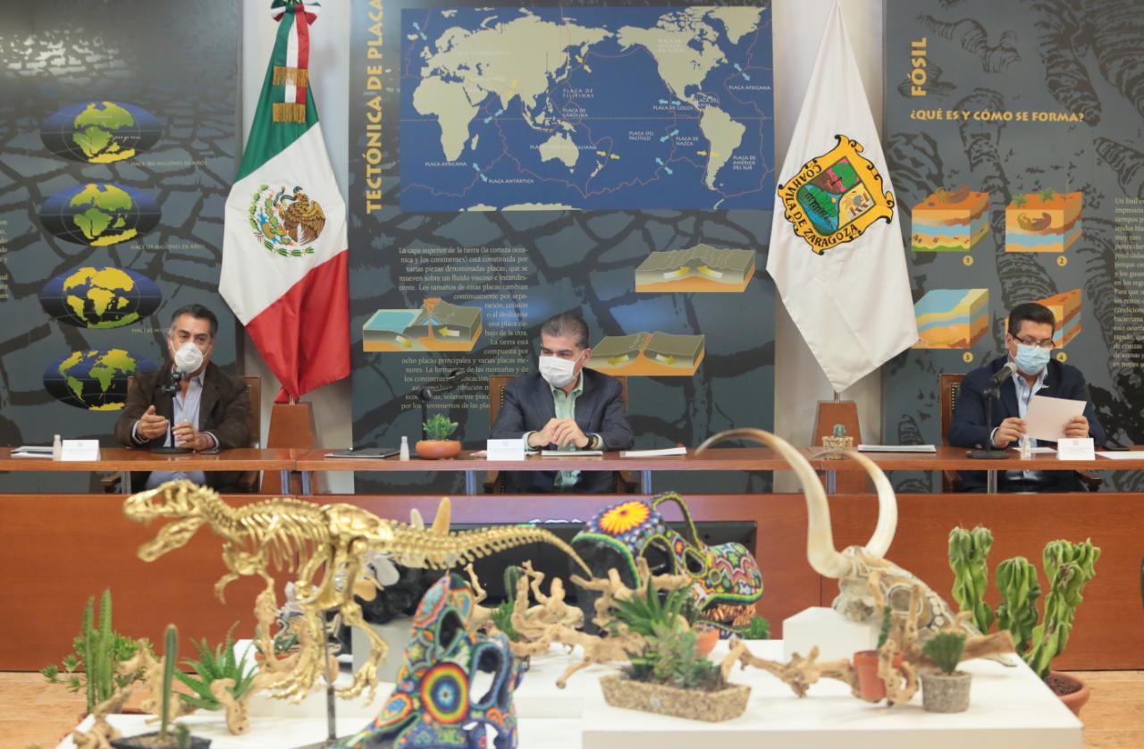 COAHUILA, NUEVO LEÓN Y TAMAULIPAS EVALÚAN AVANCES CONTRA EL COVID-19