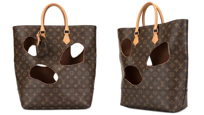 Ponen a la venta un bolso de Louis Vuitton de segunda mano con agujeros por 9.000 dólares