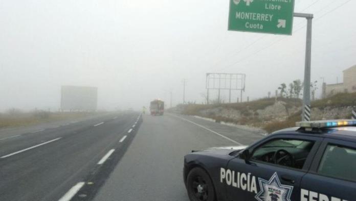 CIERRAN TEMPORALMENTE AUTOPISTA SALTILLO-MONTERREY POR CONDICIONES CLIMATOLÓGICAS