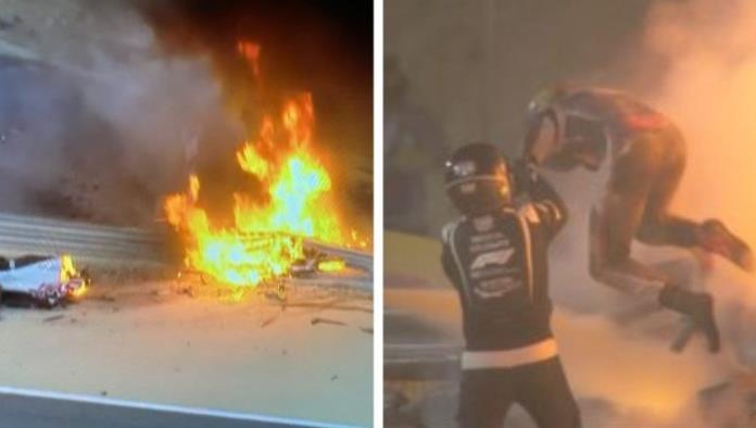 VIDEO: Así ‘volvió a nacer’ Romain Grosjean, tras la explosión de su auto en el GP de la F1