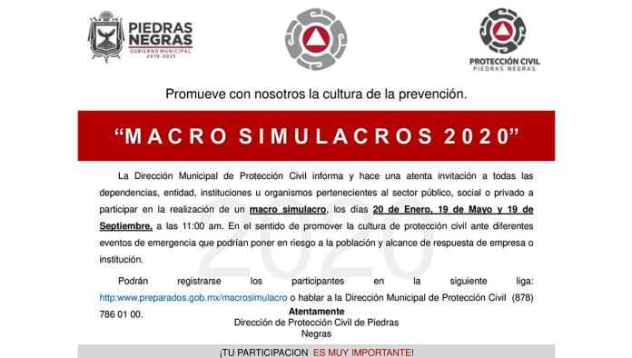 Realiza PC simulacro