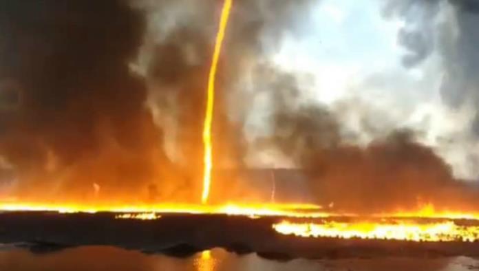 Devastador tornado de fuego arrasa en el norte de California (video)