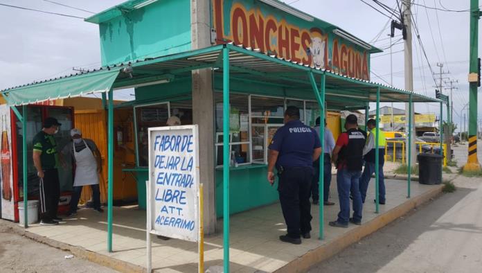 Clausuran negocios de comida