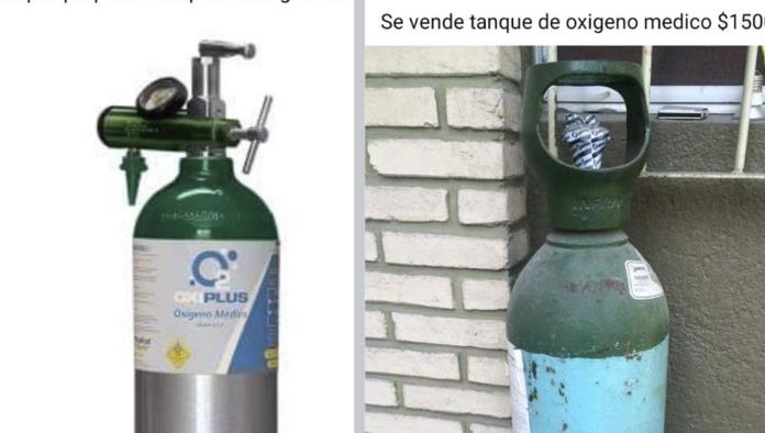 Exhortan a no comprar tanques de oxígeno