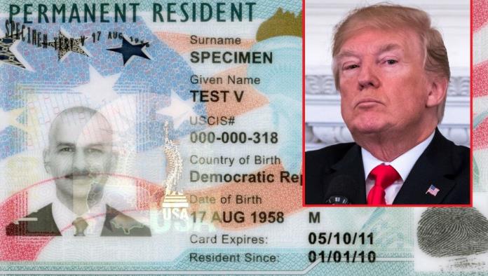 Trump prepara orden para prohibir a residentes “green card” la entrada a Estados Unidos