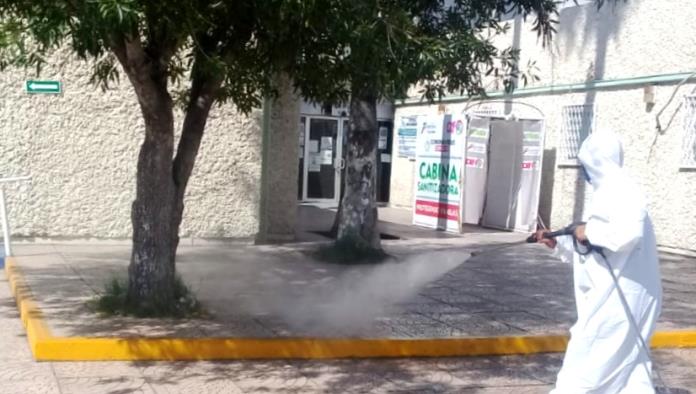 Realizan sanitización en la Clínica 9 del IMSS