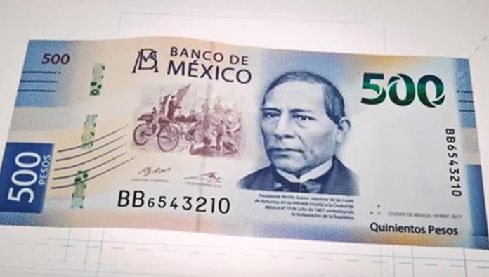 Circulan billetes de 500 pesos falsos