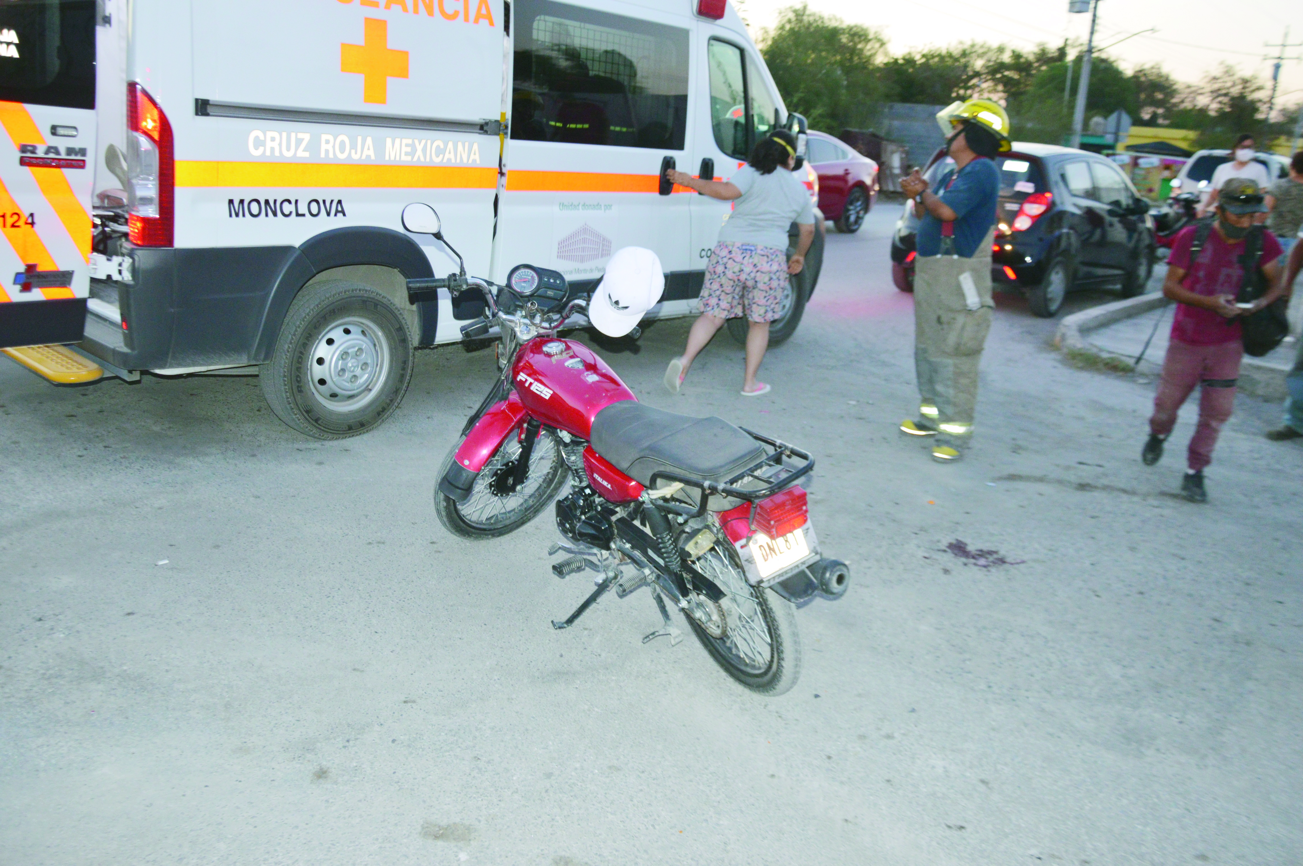 Heridos dos  motociclistas