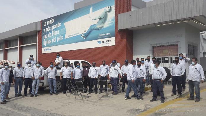 Paran labores en Telmex