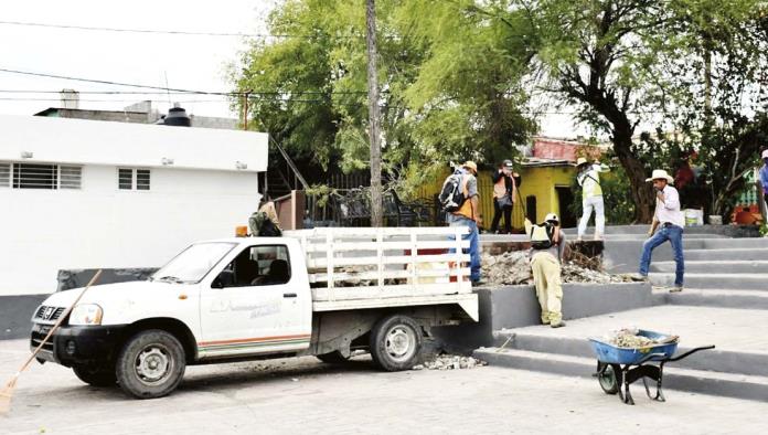 Rehabilitan las áreas verdes