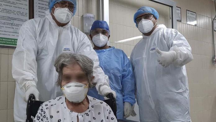 Abuelita de 84 años vence al coronavirus