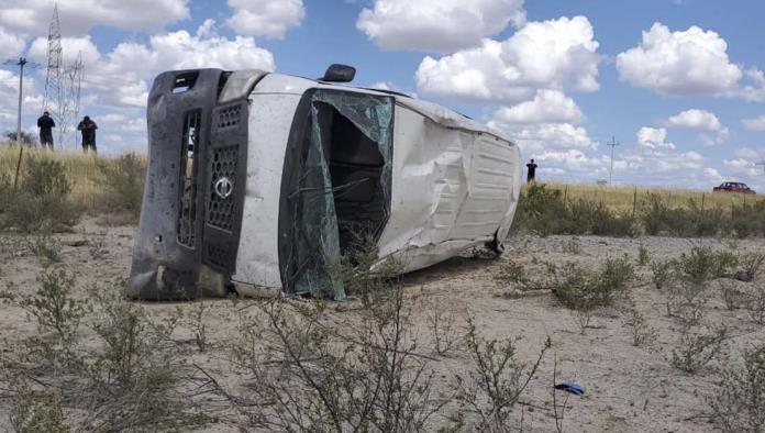 Deja volcadura un herido grave