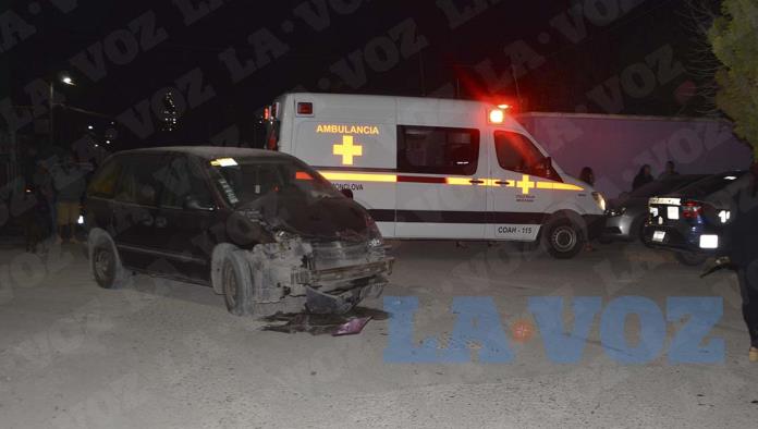 Lesionan a embarazada en accidente