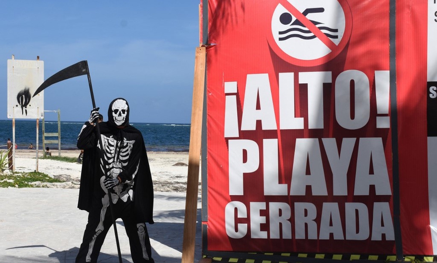 La muerte persigue a turistas en playa de Quintana Roo por coronavirus