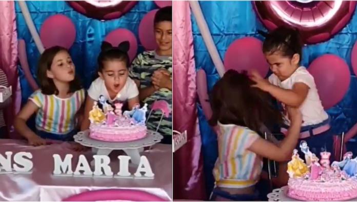 En Brasil, origen del video viral de la niña que sopla la vela de cumpleaños de su hermana