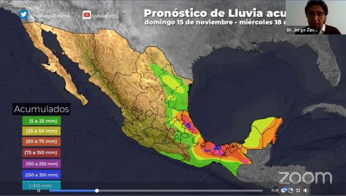 Frente frío número 13 en México: pronostican lluvias fuertes del domingo 15 al miércoles 18 de noviembre