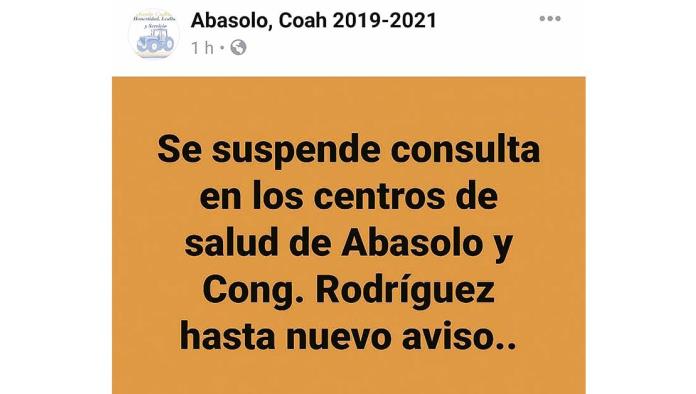 Suspenden consultas