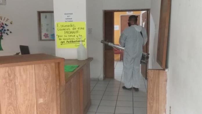 SANITIZAN OFICINAS DE PRONNIF COAHUILA REGIÓN CENTRO