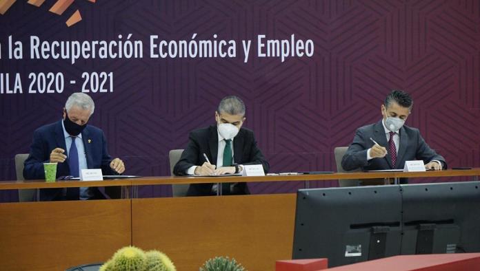 JUNTOS POR COAHUILA: FIRMAN CONVENIO EMPRESARIOS Y MARS  PARA RECUPERACIÓN ECONÓMICA Y EMPLEO