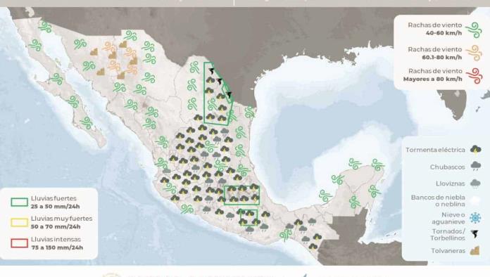 Amenaza tormenta a Coahuila