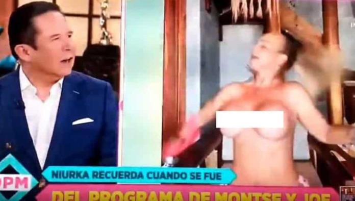 Niurka hace topless durante una entrevista... ¡en televisión abierta!