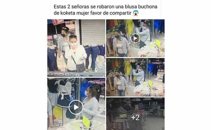 Roban ropa y la presumen en Facebook