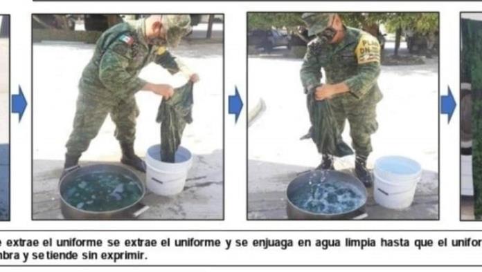 Sedena pide a soldados teñir sus uniformes desgastados con colorante comercial