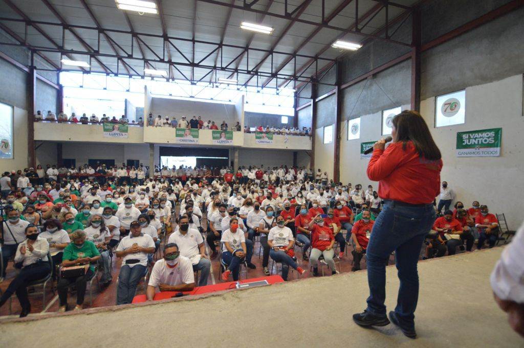 ¡Ya ganamos! Dice Lupita Murguía, ante Estructura Magisterial Priista