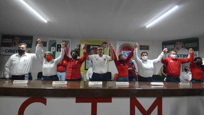 Se une CTM a campañas del PRI