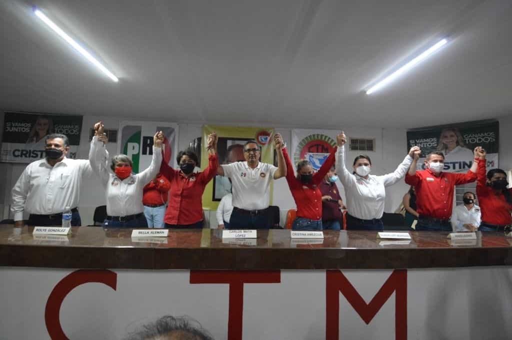 Se une CTM a campañas del PRI