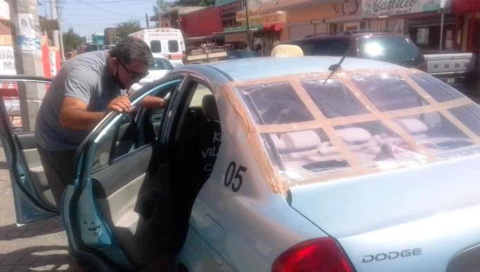 Abandona seguranza a taxistas