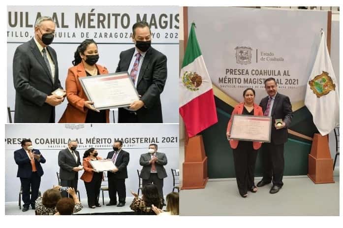 profesora de Allende recibe presea al Mérito Magisterial 2021