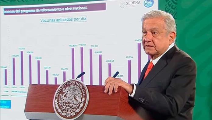 Celebra López Obrador el millón de vacunas aplicadas en un día