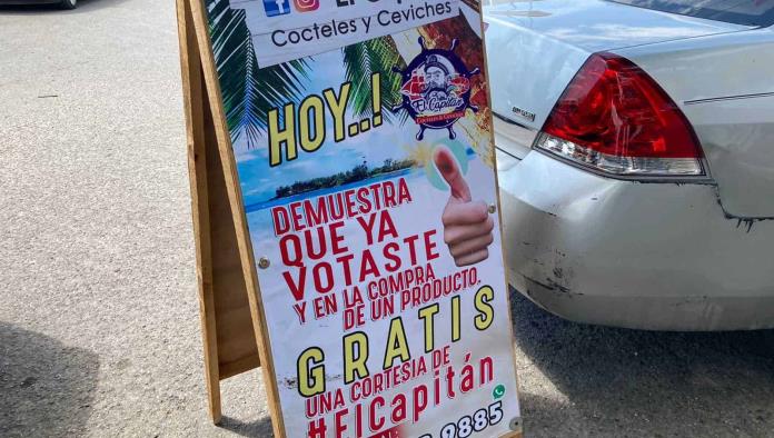 Dan descuentos para incentivar al voto