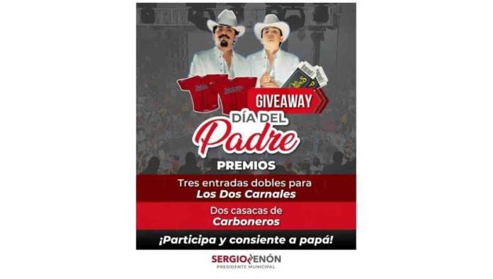 Invita alcalde  a participar en “Giveaway”