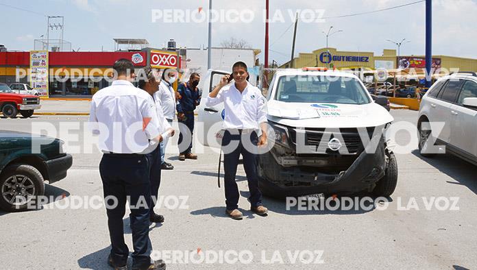 Choca camioneta con los de SIMAS