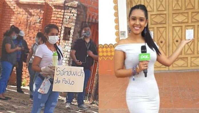 Reportera que vende empanadas respondió a las burlas y se hizo viral en Bolivia