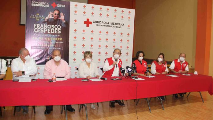 Invita Cruz Roja a concierto de Francisco Céspedes