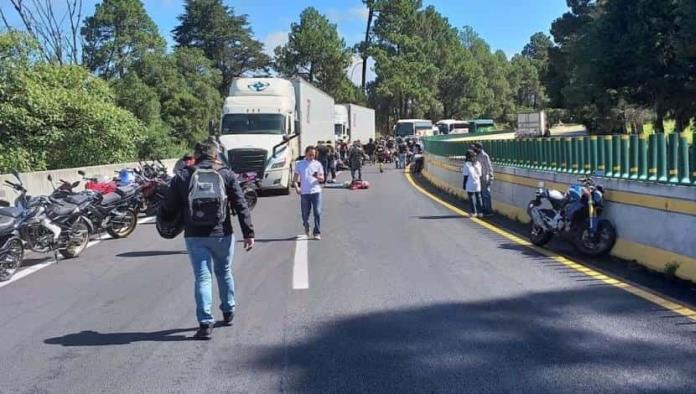 Accidente en la autopista México-Cuernavaca; 15 lesionados