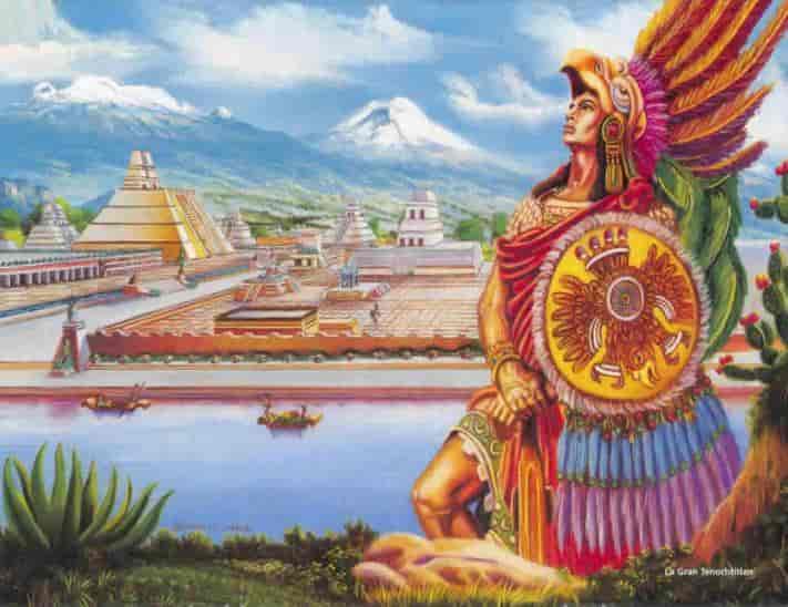 Cuando Hernán Cortés  conoció a Moctezuma