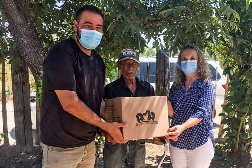 Entrega DIF Coahuila apoyos alimentarios a  adultos mayores de Allende