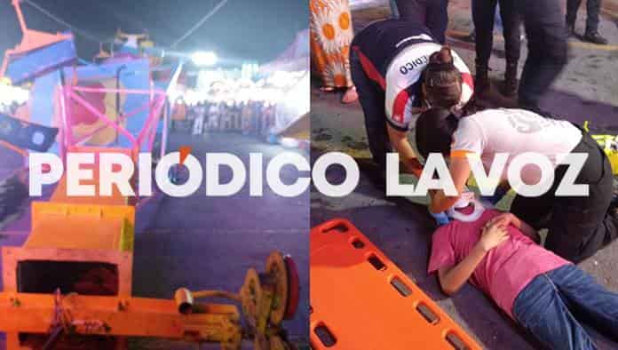 Cae juego mecánico en la Expo Guadalupe, Nuevo León
