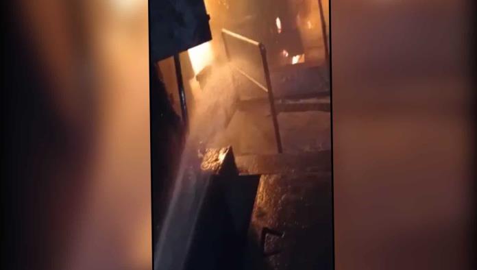 14 trabajadores lesionados por incendio en AHMSA