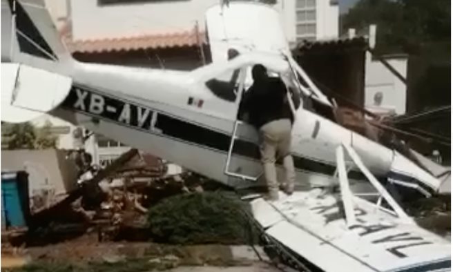 Desplome de avioneta en Celaya deja un herido
