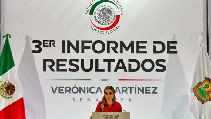 Presenta Verónica Martínez  informe de resultados