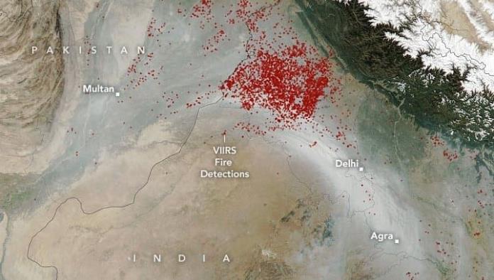 NASA: Nube de smog de la India se aprecia desde el espacio